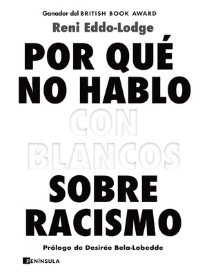 cover image of Por qué no hablo con blancos sobre racismo